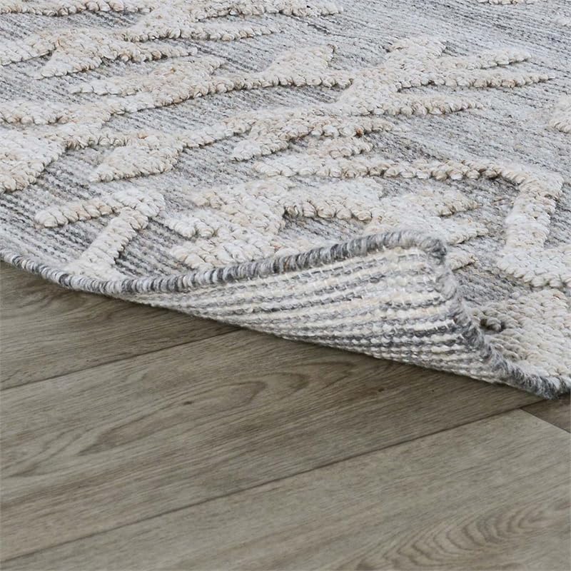 Kosas Home Hoeft 30 X 96 Transitional Polyester Fabric Area Rug In Gray
