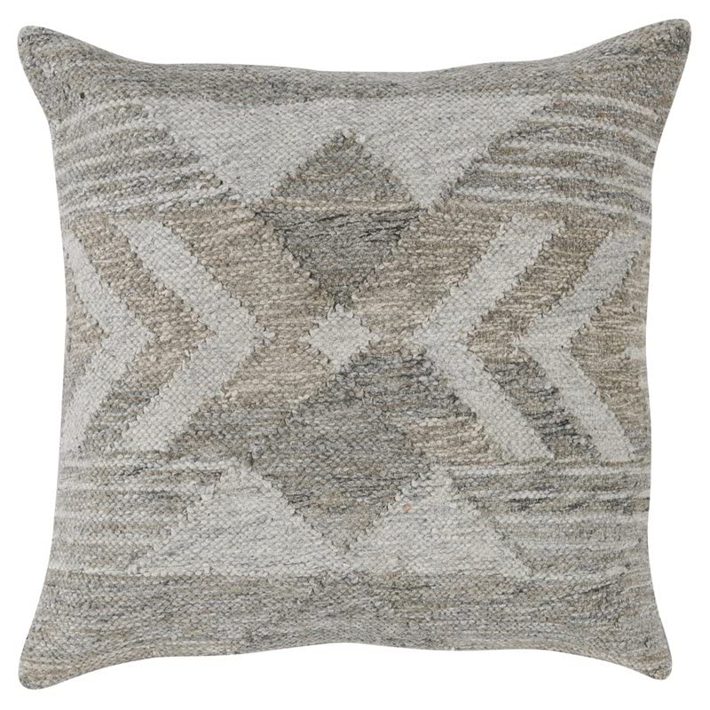 Kosas Home Nixie 22X22 Desert Polyester Fabric Throw Pillow In Gray