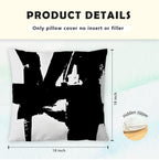 Supwhd Black And White Pillow Covers, Black And White Pillows Cover 18X18, Black And White Throw Pillows Cover Set Of 2, Black A