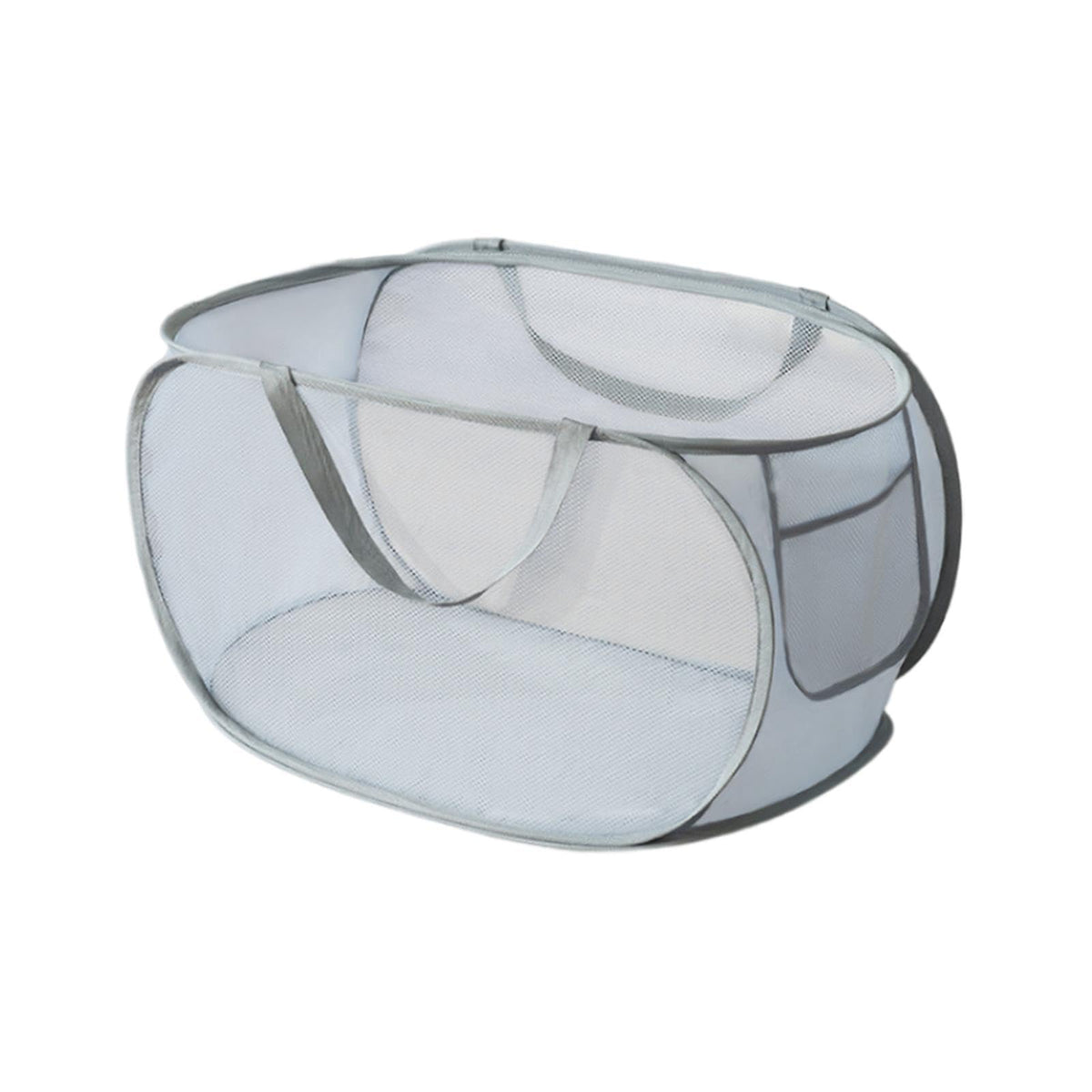 MERISHOPP Mesh Laundry Hamper Foldable Laundry Basket for Laundry Room, Camping, Home, Gray HorizontalHome & Garden|Household Su