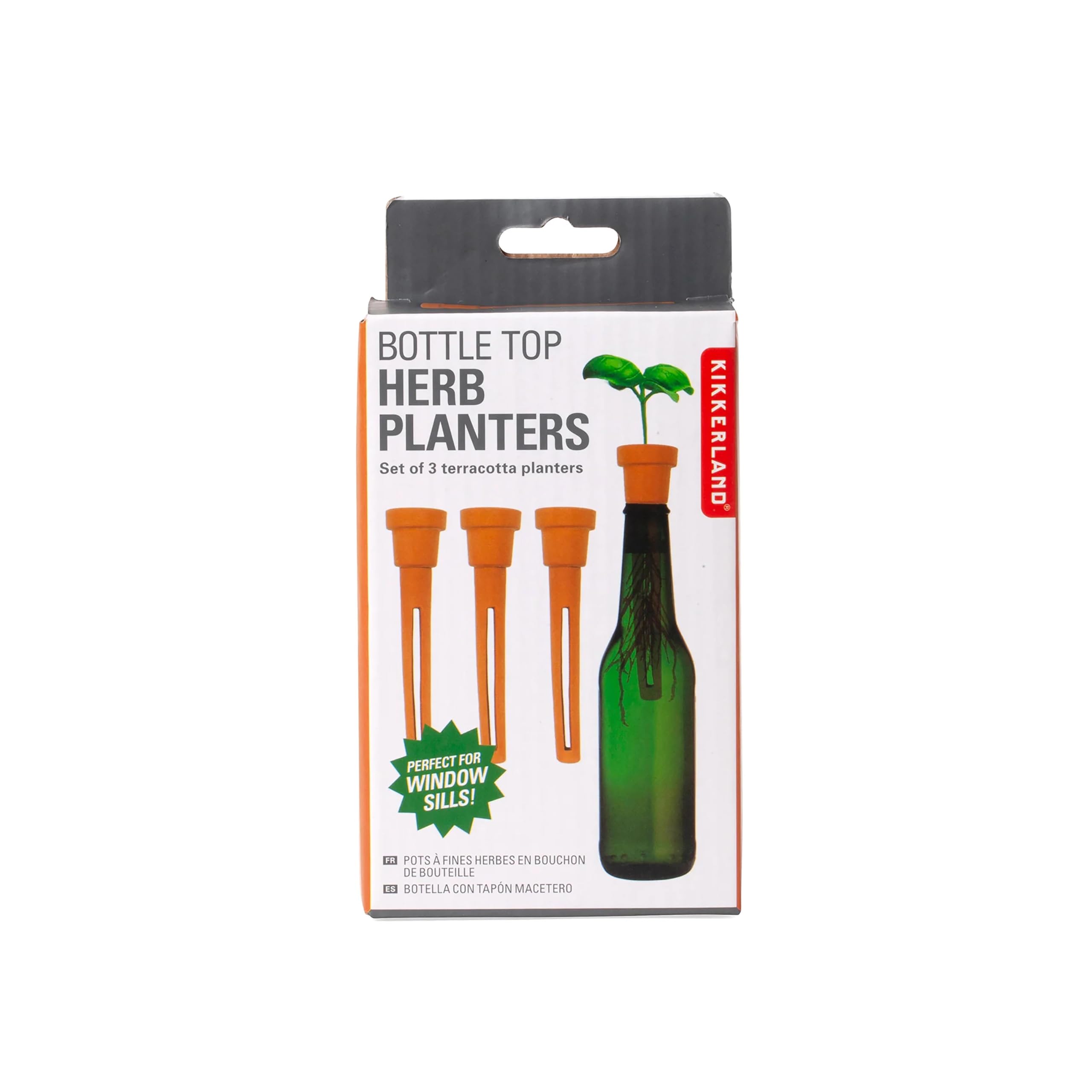 Kikkerland Herb Planters Bottle Top, 1 Ea