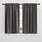 Nicetown Blackout Window Curtains For Camper - (Grey Color) 42X40 Inch, 2 Panels Set, Thermal Insulated Room Darkening Blackout Drapes/Draperies With Rod Pocket & Back Tab For Loft