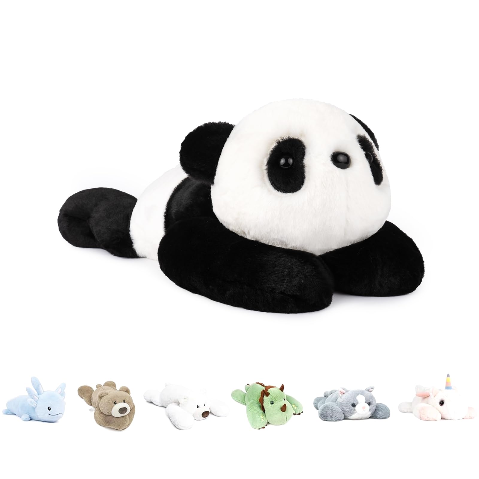 Niuniu Daddy 20' | 3.3 Pound Panda Weighted Stuffed Animals Plush Toys, Large Pillowfort Plush Animals for Kids Adults, Heavy B