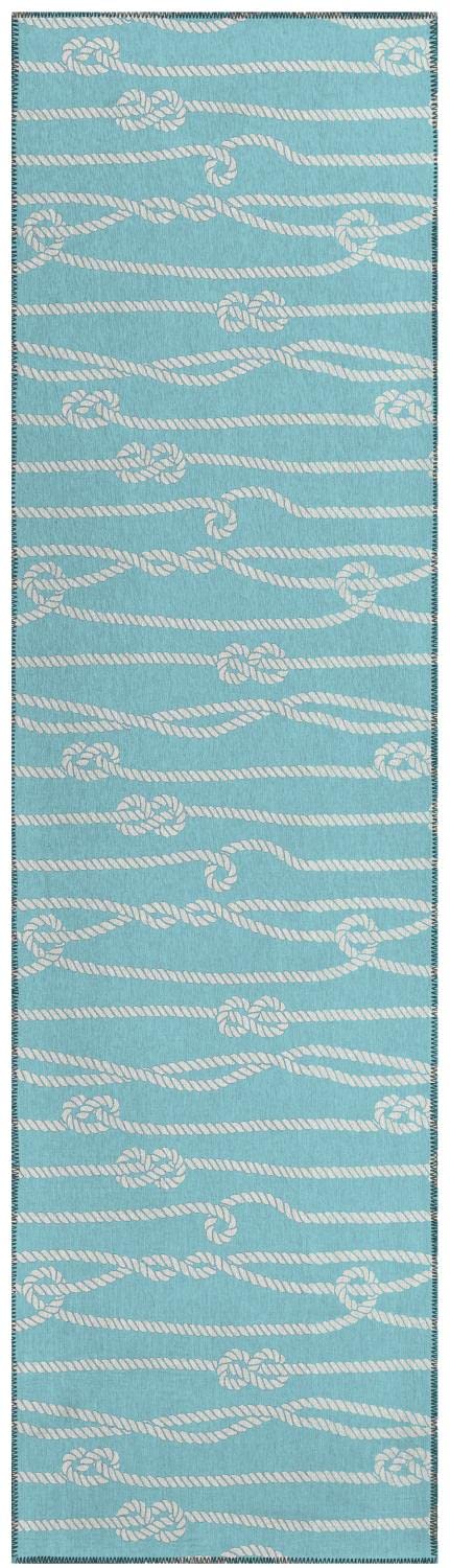 Dalyn Indoor Outdoor Harbor Ha7 Lagoon Washable 2'3&quot; X 7'6&quot; Runner Rug Ha7La2X8