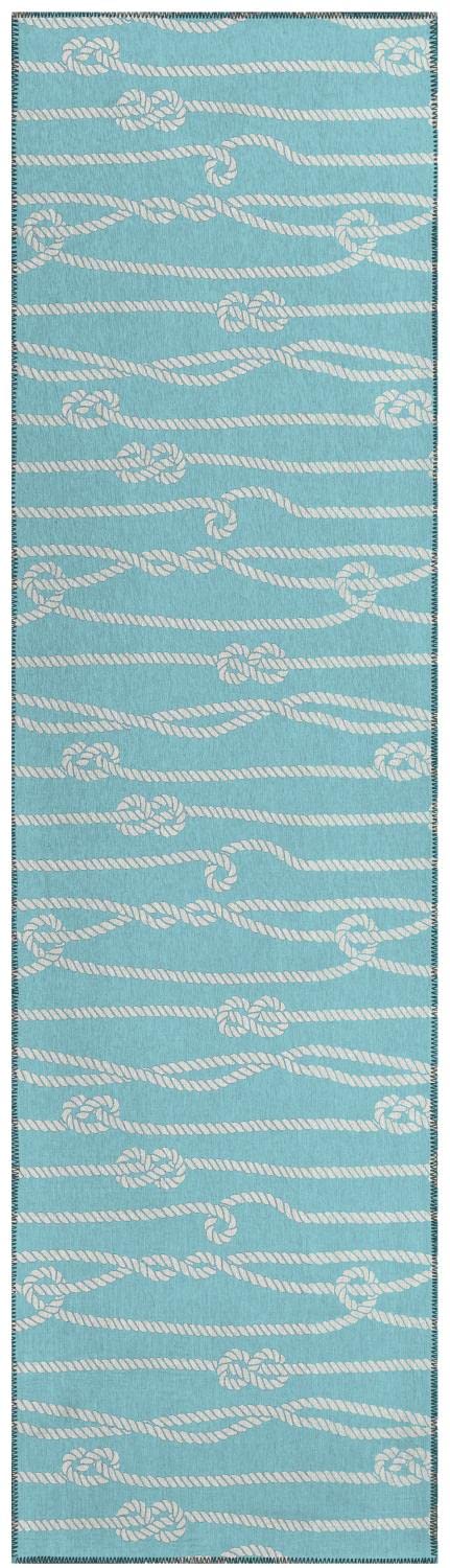 Dalyn Indoor Outdoor Harbor Ha7 Lagoon Washable 2'3" X 7'6" Runner Rug Ha7La2X8
