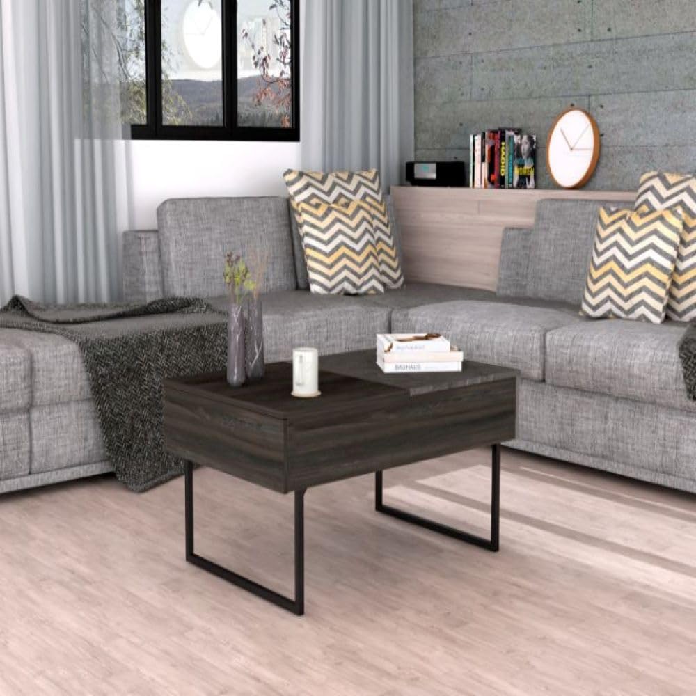 Lift Top Coffee Table 2 Dazza, One Drawer - Espresso/Onyx