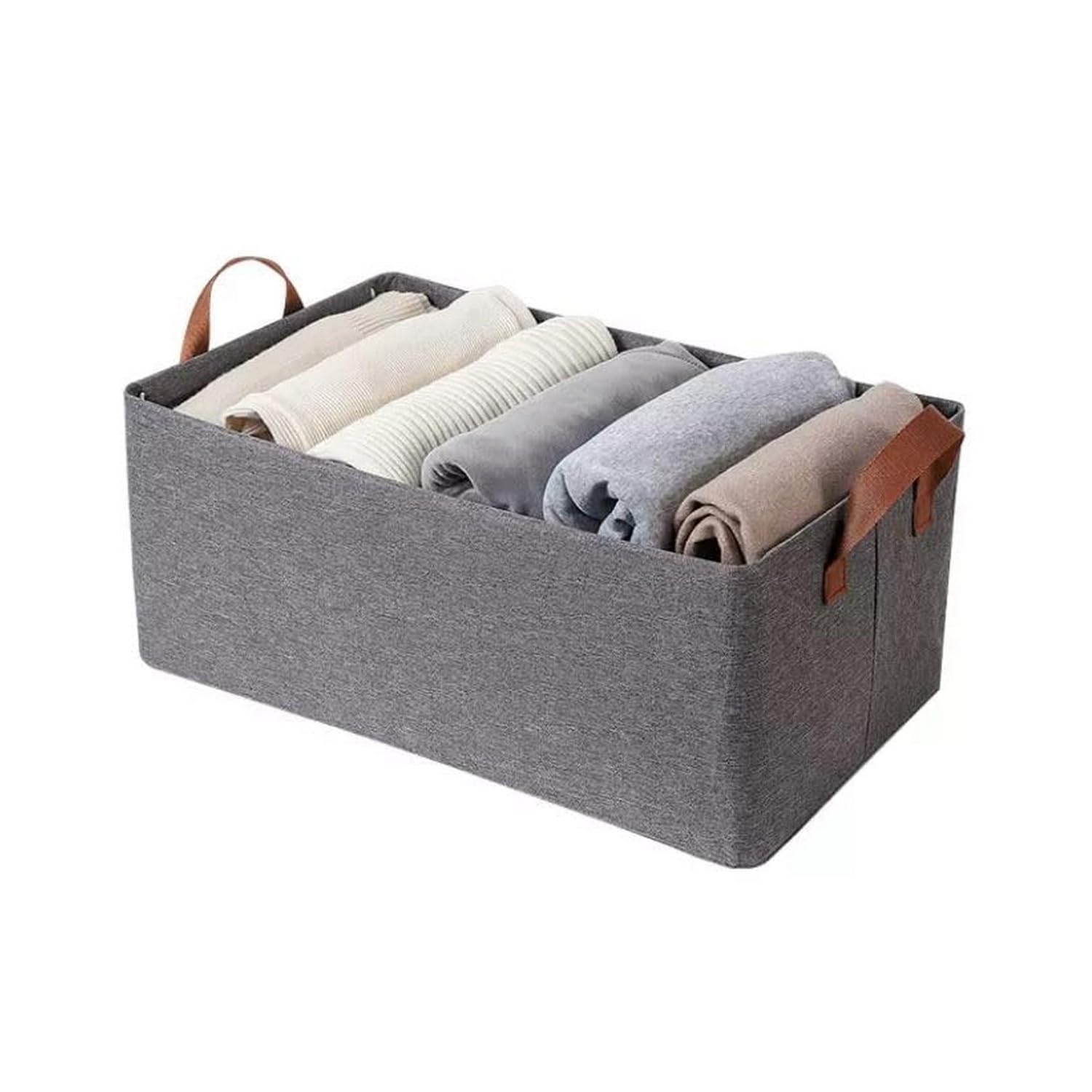 Renarsh Foldable Clothing Storage Bin Collapsible Laundry Hamper Toy Storage Thick Portable Large Folding Storage Basket | 47 X 
