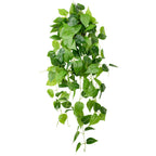 LOYWREE Fake Hanging Potted Plant, 35.4in Artificial Potted Plant Faux Ivy Vine Plant Hanging Plant Pothos for Shelf Home Office
