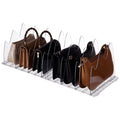 UNICRAFTALE Purse Organizer for Closet Plastic Clear Purse Storage Adjustable Shelf Dividers Handbag Separators Storage Organize