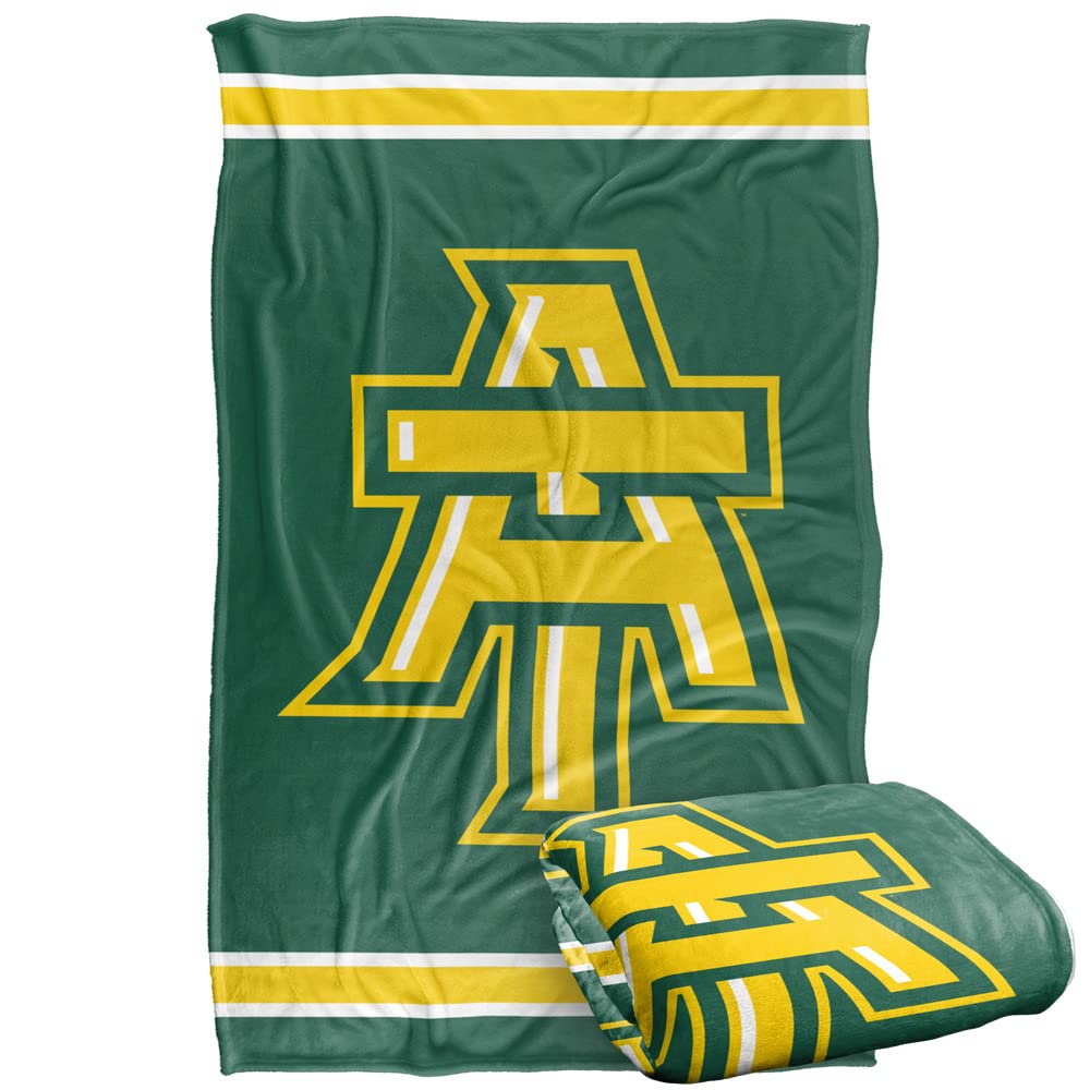 Arkansas Tech University Wonder Boys Blanket, 36 x 58, Primary Logo Stripes, Silky Touch Super Soft Throw
