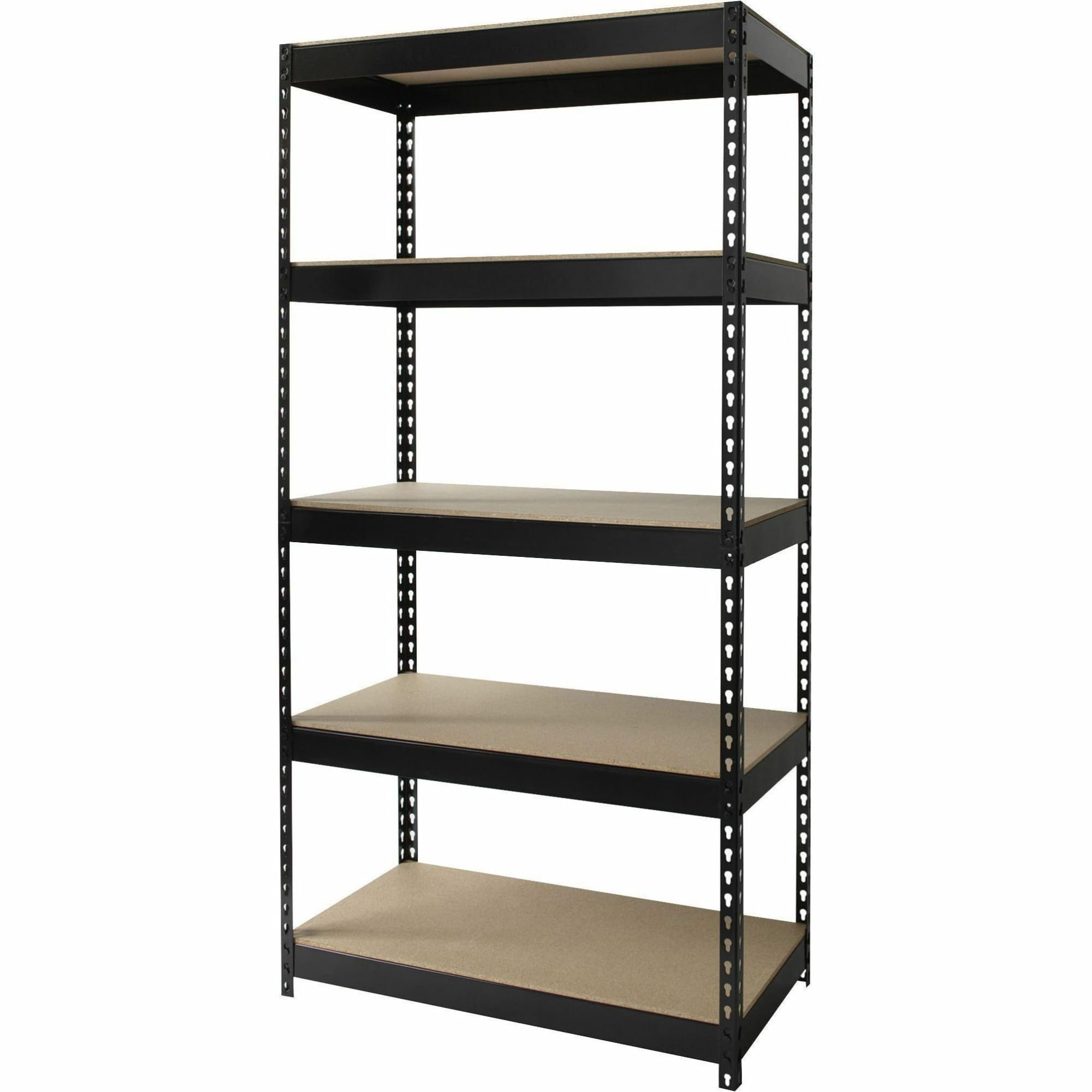 Lorell Llr61621 Riveted Steel Shelving, Black
