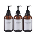 GOYISEE Shampoo and Conditioner Dispenser for Shower Wall,Shower Soap Dispenser 3 Chamber No Drill,Refillable for Shampoo Lotion
