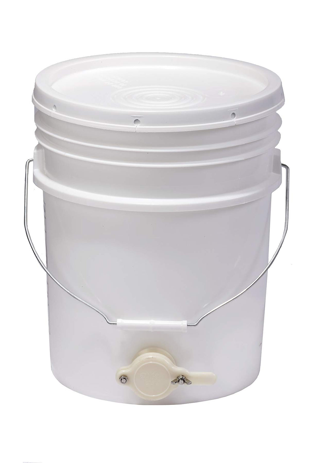 Little Giant Plastic Honey Bucket | Bucket With Honey Gate | Beekeeping Supplies | Honey Extractor Equipment | Honey Bottling Bu