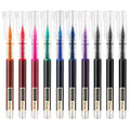 Writech Rolling Ball Quick Dry 0.5 Mm Extra Fine Point 10 Pcs Liquid Rollerball Multicolor (Multicolor)