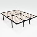 ZINUS 14 Inch SmartBase Euro Slats Mattress Foundation, Metal Platform Bed Frame, No Box Spring Needed, Sturdy Steel & Wood Fram