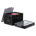 Universal 40010 Collapsible Crate, 17 1/4 X 14 1/4 X 10 1/2, Black/Gray, 2/Pack