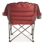 Guide Gear Oversized Extra Large Padded Camping Chair, Portable, Folding, Large Camp Lounge Chairs For Outdoor, Adults, Men And Women, Heavy-Duty 400 Pound Capacity, With Cup Holder Red Plaid