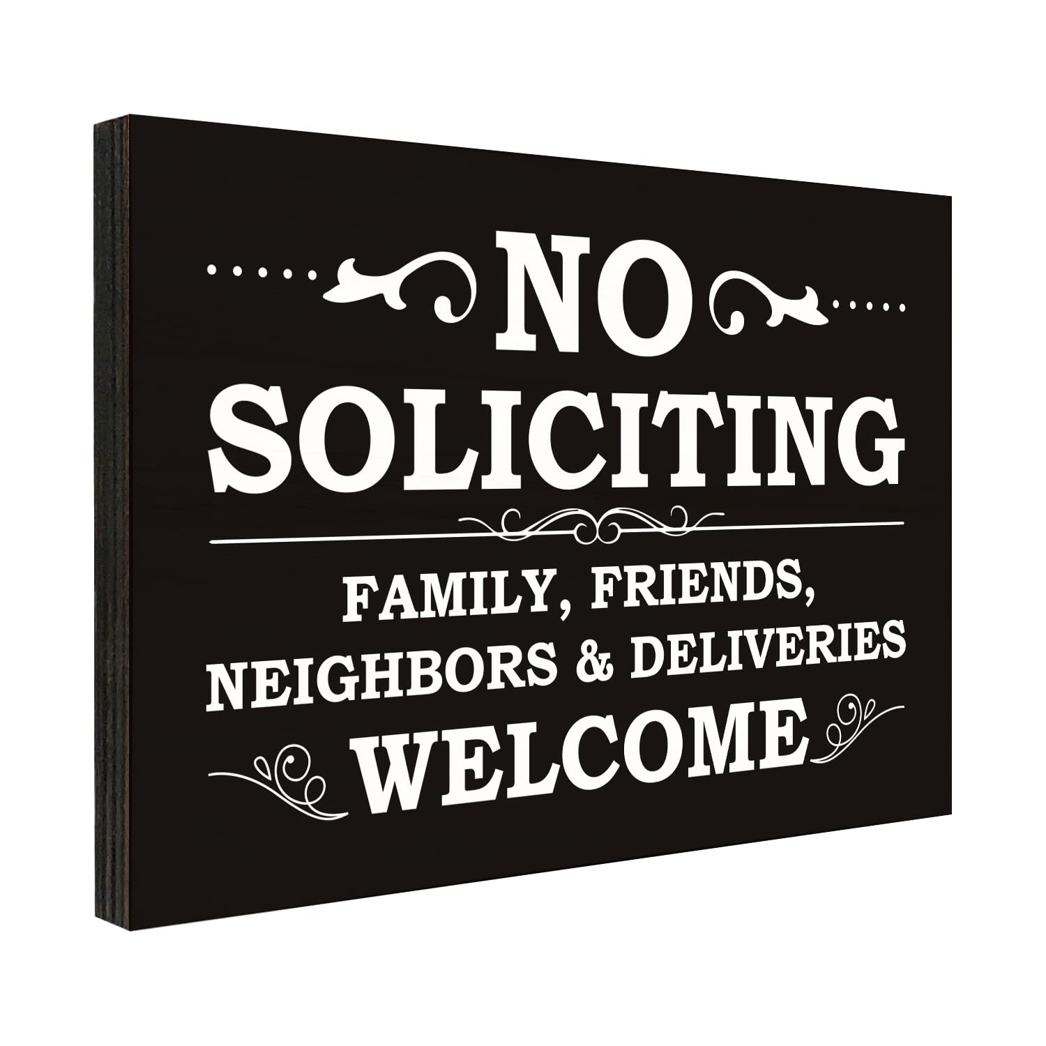 No Soliciting Sign For House, No Soliciting Signs For Home, Use For Office Or Business Front Door Warning Reminder Signs, Apartm