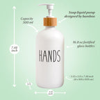 Loochica Glass Soap Dispenser Set With Tray, Contains Glass Hand Soap Dispenser And Glass Dish Soap Dispenser. Matte White Soap