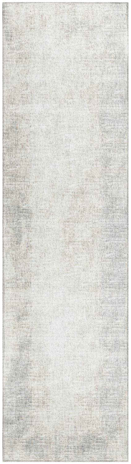 Addison Rugs Rylee Ary31 Grey Washable 2'3&quot; X 7'6&quot; Indoor Outdoor Runner Rug, Easy Clean, Machine Washable, Non Shedding, Bedroom, Entry, Living Room, Dining Room, Kitchen, Patio Rug