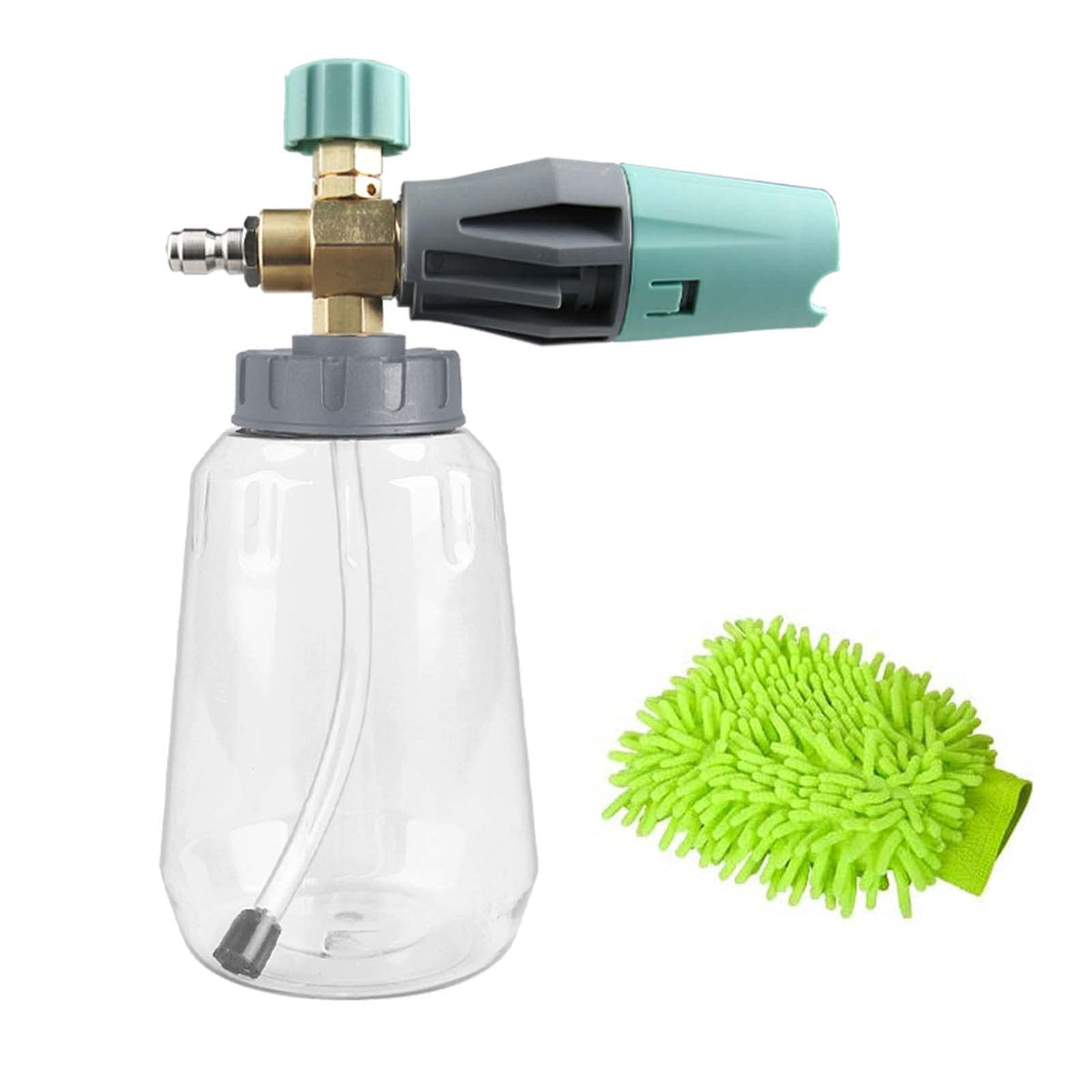Sooprinse Foam Cannon, Adjustable Snow Foam Lance Transparent Body, Professional Car Foam Blaster With 1/4 Inch Quick Connector,