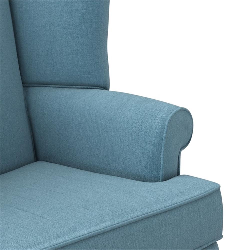 Comfort Pointe Erin Wing Back Chair - Blue