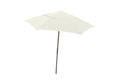 FiberBuilt Umbrellas Spun Acrylic Canopy Beach Umbrella, 7-1/2-Feet, Natural