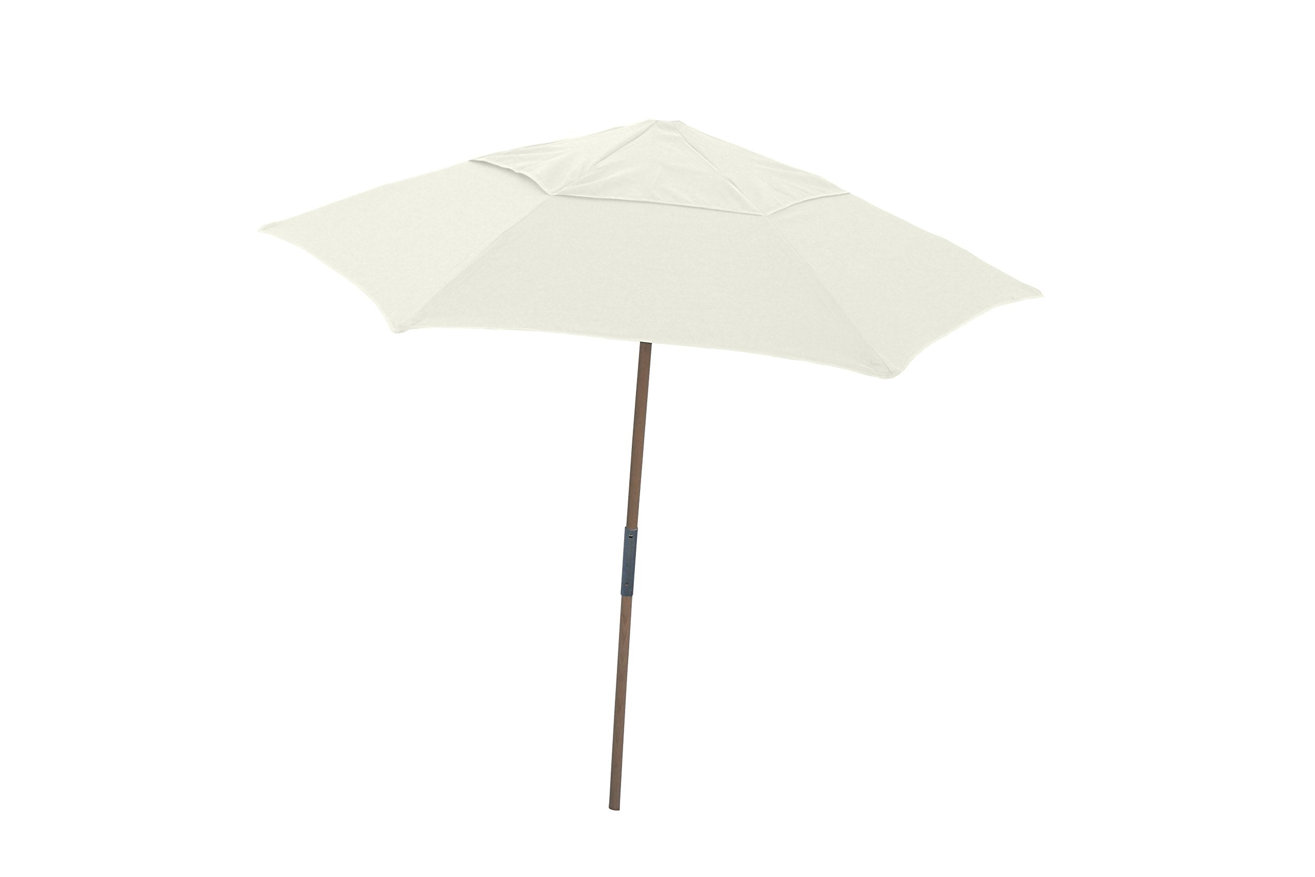 FiberBuilt Umbrellas Spun Acrylic Canopy Beach Umbrella, 7-1/2-Feet, Natural