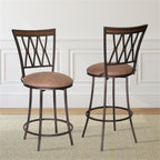 Steve Silver Sedona Swivel Barstool Bar Chair, Light Brown, 60 Degree Swivel, for Kitchen, Dining Room, Living Space, Commercial Grade strength Bar Stool, 22.52 x 22.24 x 47.04 in