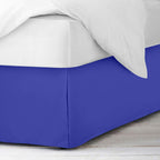 Nestl Royal Blue Full Xl Bed Skirt - Full Xl Size Bed Skirt 14 Inch Drop - Brushed Microfiber Bed Skirts - Hotel Quality Pleated Bed Skirt - Shrinkage & Fade Resistant