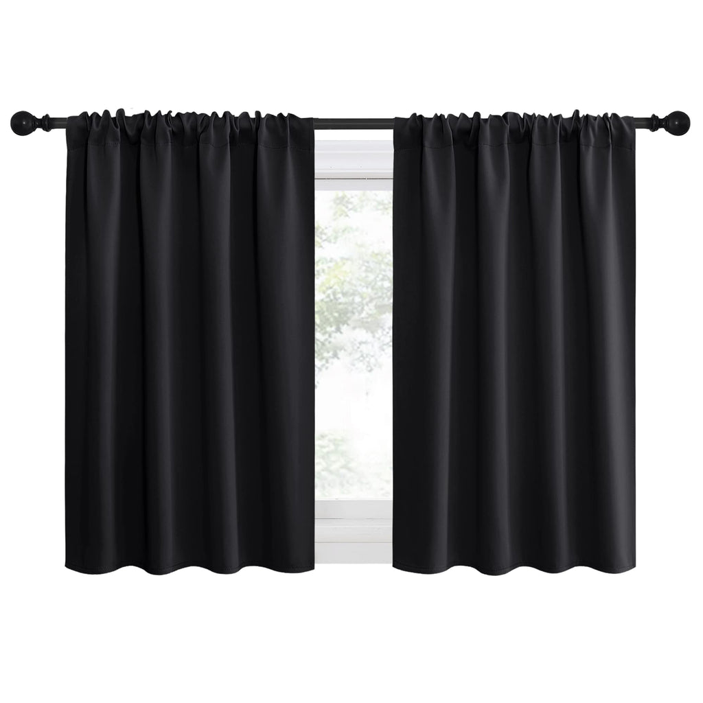 Nicetown Halloween Kitchen Window Curtains Over Sink, Energy Smart Decoration Thermal Insulating Blackout Drapes/Draperies For R