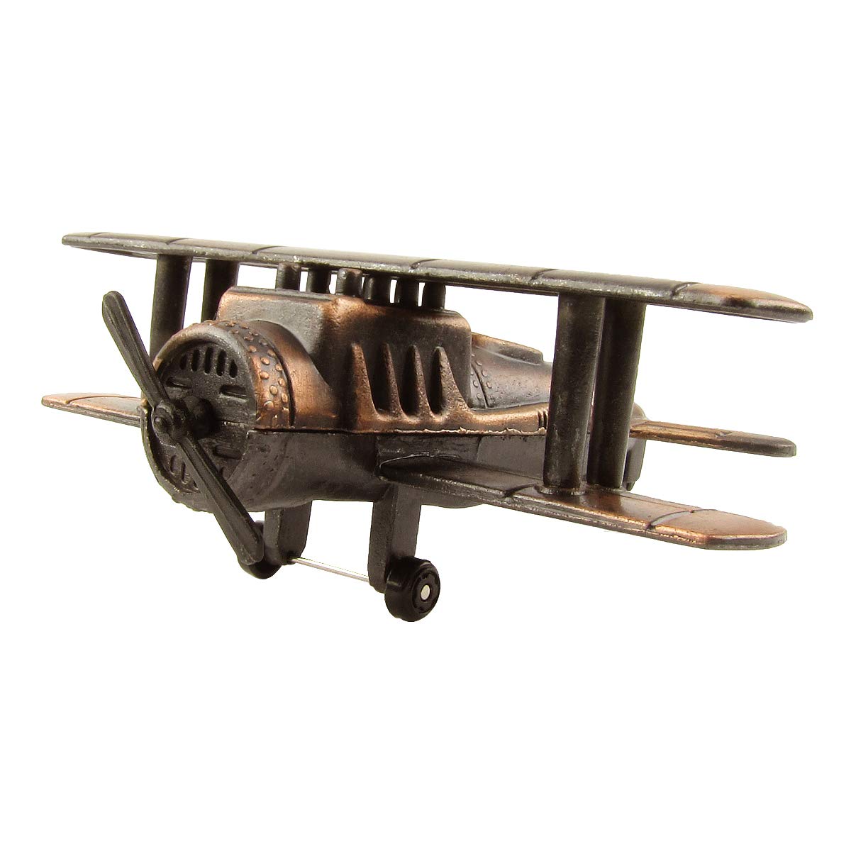 Treasure Gurus Miniature Biplane Die Cast Novelty Toy Plane Pencil Sharpener Aviator Gift