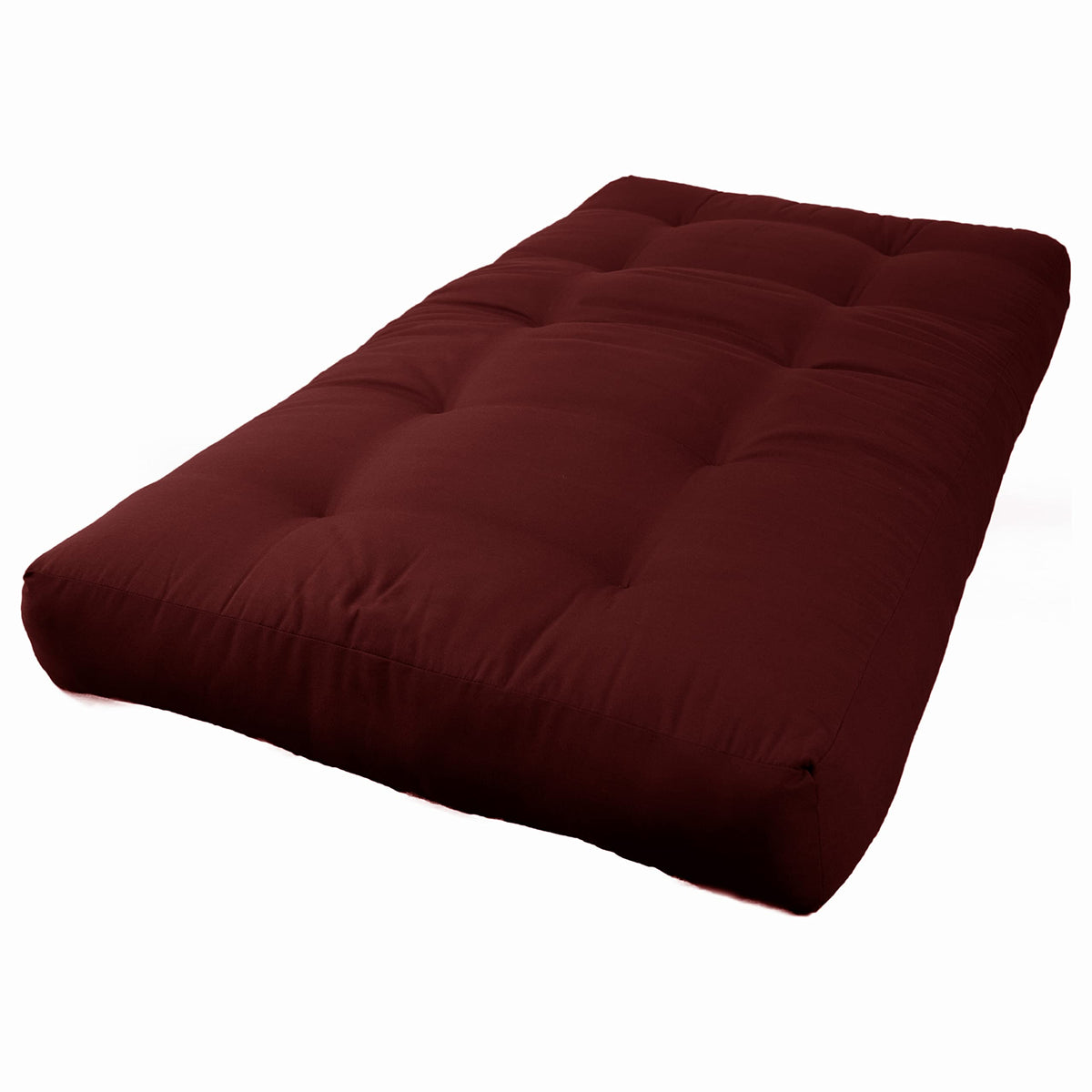 Blazing Needles Renewal 8&quot; Twill Futon Mattress, Twin, Burgundy