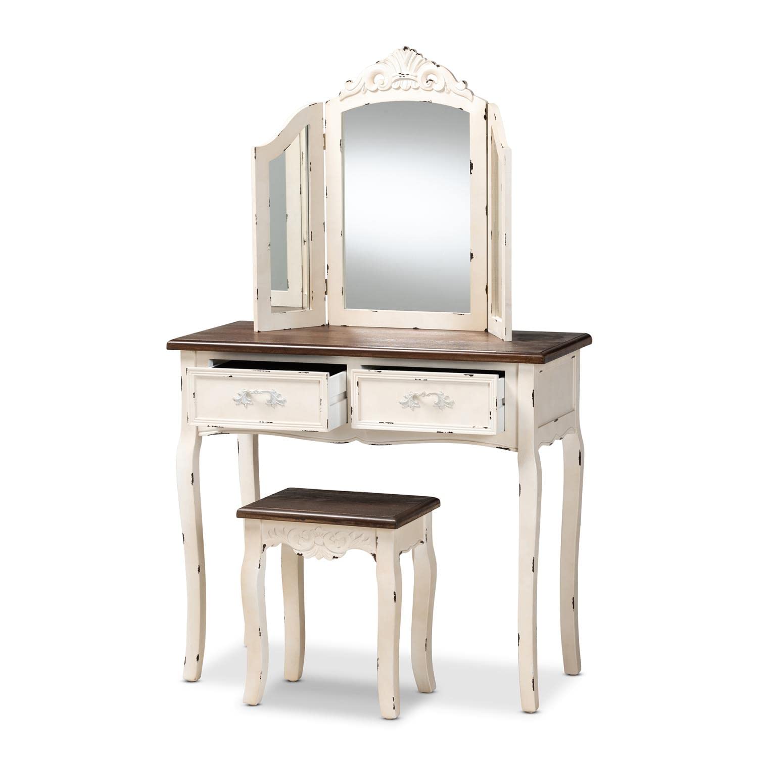 Baxton Studio Levron Vanity Set - Thumbnail 3