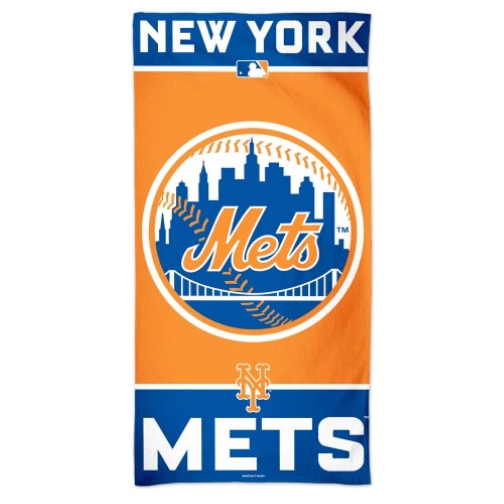 Wincraft MLB New York Mets A1878315 Fiber Beach Towel, 9 lb/30 x 60