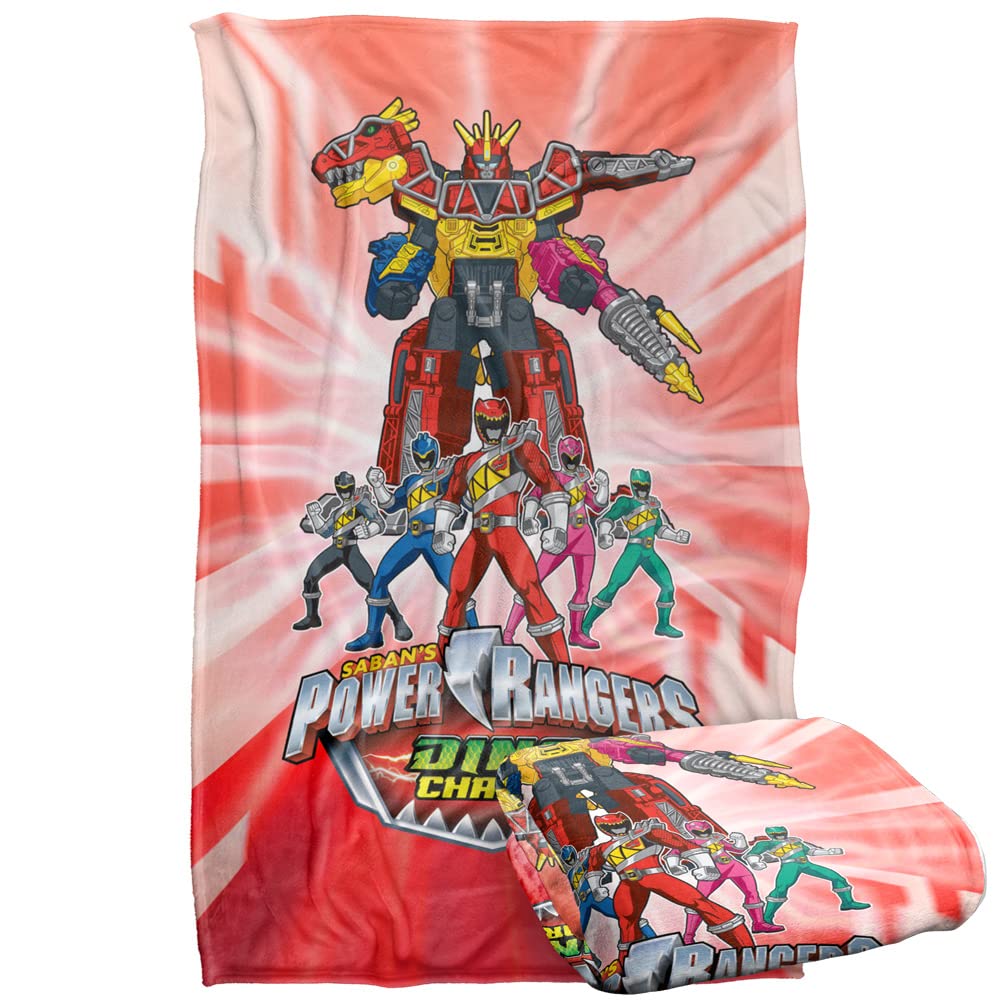 Trevco Power Rangers Dino Ranger Silky Touch Super Soft Throw Blanket 36' X 58'