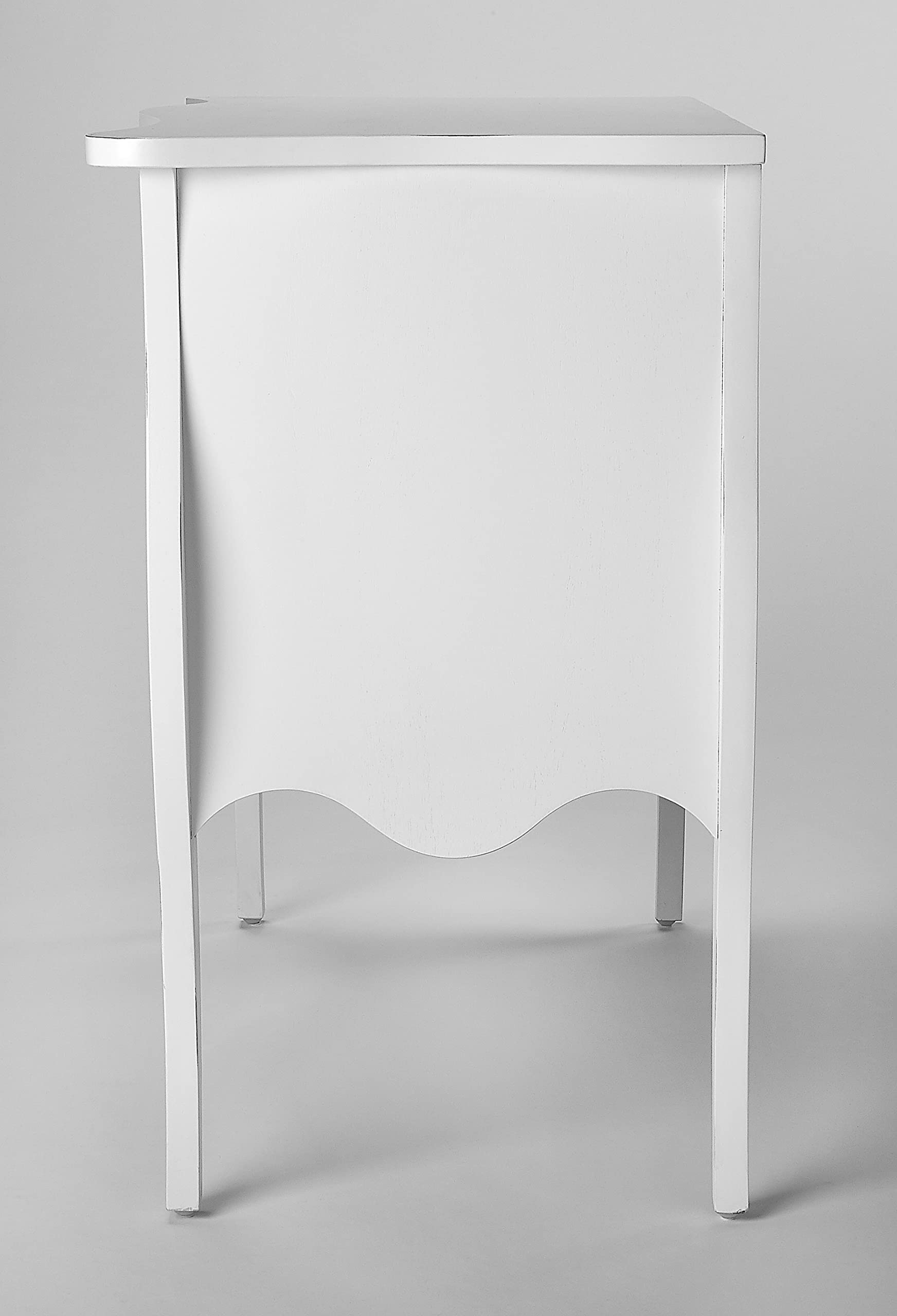 HomeRoots Wood Rochelle White 2 Drawer Chest