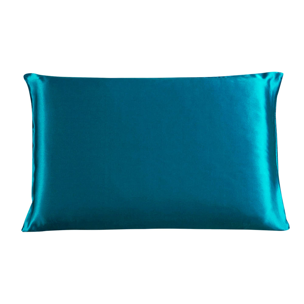 Uxcell 100% Charmeuse Pure Silk Pillowcase Pillow Case Cover For Hair & Skin 350Tc 19 Momme (1-Piece) Peacock Blue Standard(20X2