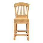 bali & pari Barito Bohemian Natural Rattan Counter Stool, Light Honey (235-13140-HiT)
