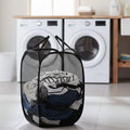 BADBUNDA ENTERPRISES Nylon Mesh Laundry Basket|Sturdy Material & Durable Handles|Netted Lightweight Laundry Bag (Assorted) Pack 