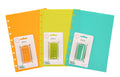 Talia Discbound Notbook - Cover And Disc Set (Set 4 (3Pk), Junior Set) - Celestial Turquoise, Verdant Green, Bbq Mustard