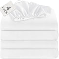 Biloban Twin Fitted Sheet 4 Pack, Twin Bedding Fitted Sheets Only With Deep Pocket Up To 14'', Bottom Sheet, Shrinkage & Stain R