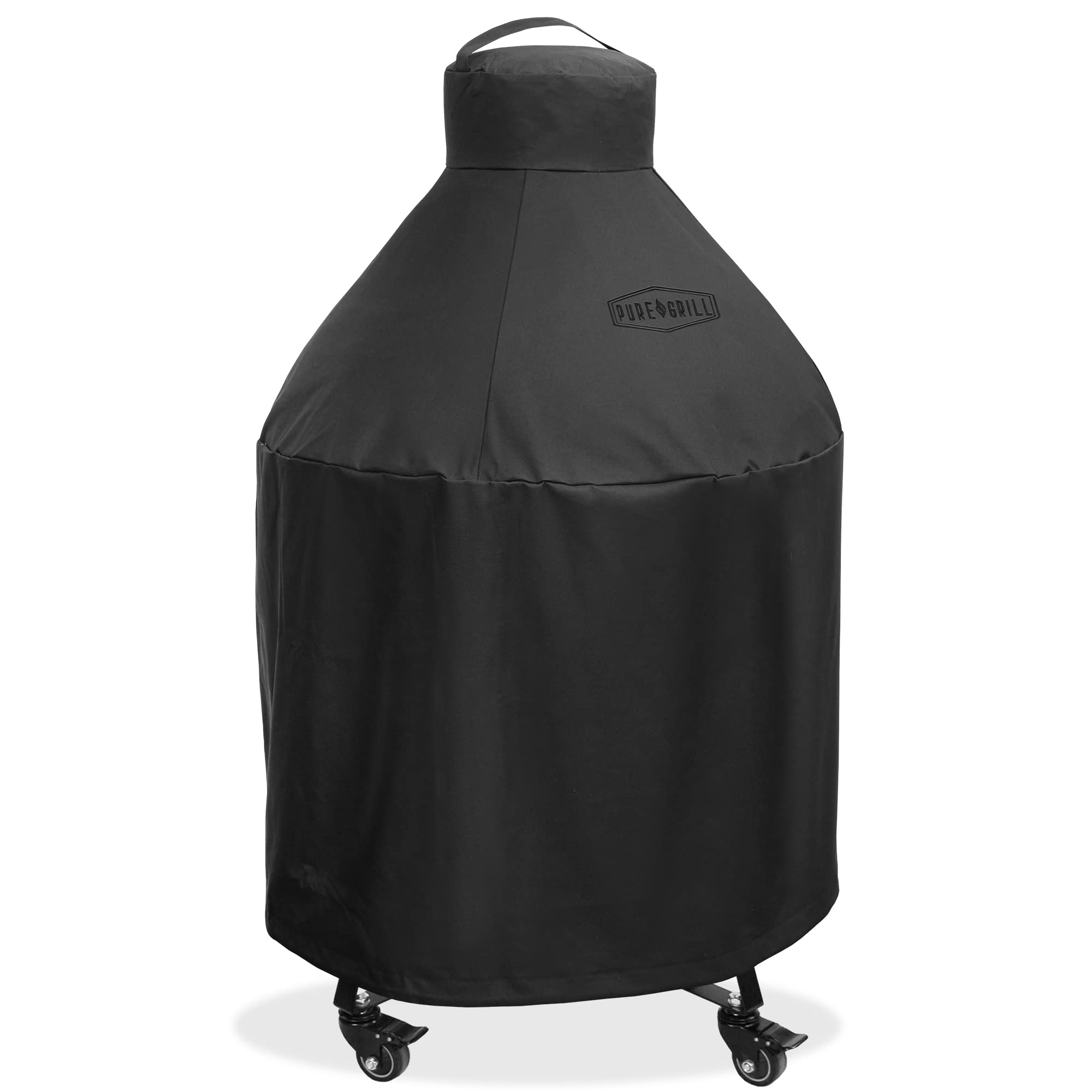 Pure Grill 27-Inch Ceramic Grill Cover - Universal Fit For All Extra Large Kamado Charcoal Bbq Grill Brands - Heavy-Duty, Waterp