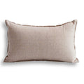 Jeanerlor Cotton Linen Soild Decorative Yellow 12'X20' Lumbar Throw Pillow Case Cushion Cover With Twin Needles Stitch On Edge