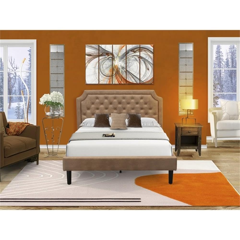 East West Furniture Granbury Queen Bed Set - Thumbnail 3