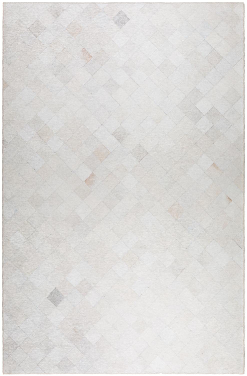Dalyn Rugs Stetson Patchwork Faux Cowhide Ss2 Linen 10' X 14'