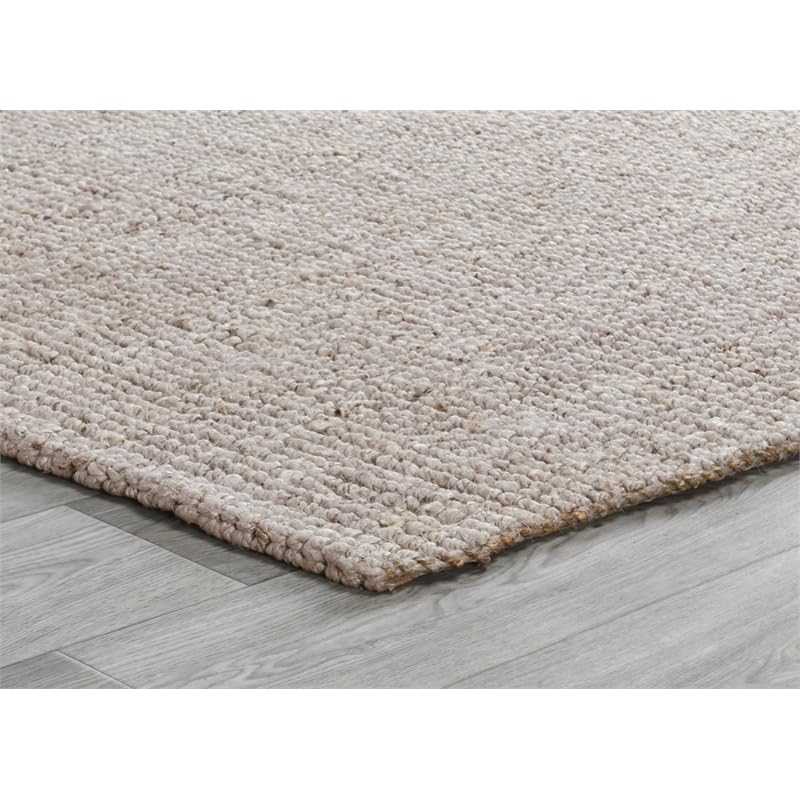 Kosas Home Anello 60 X 96 Jute Fabric & Seagrass Area Rug In Oatmeal Beige