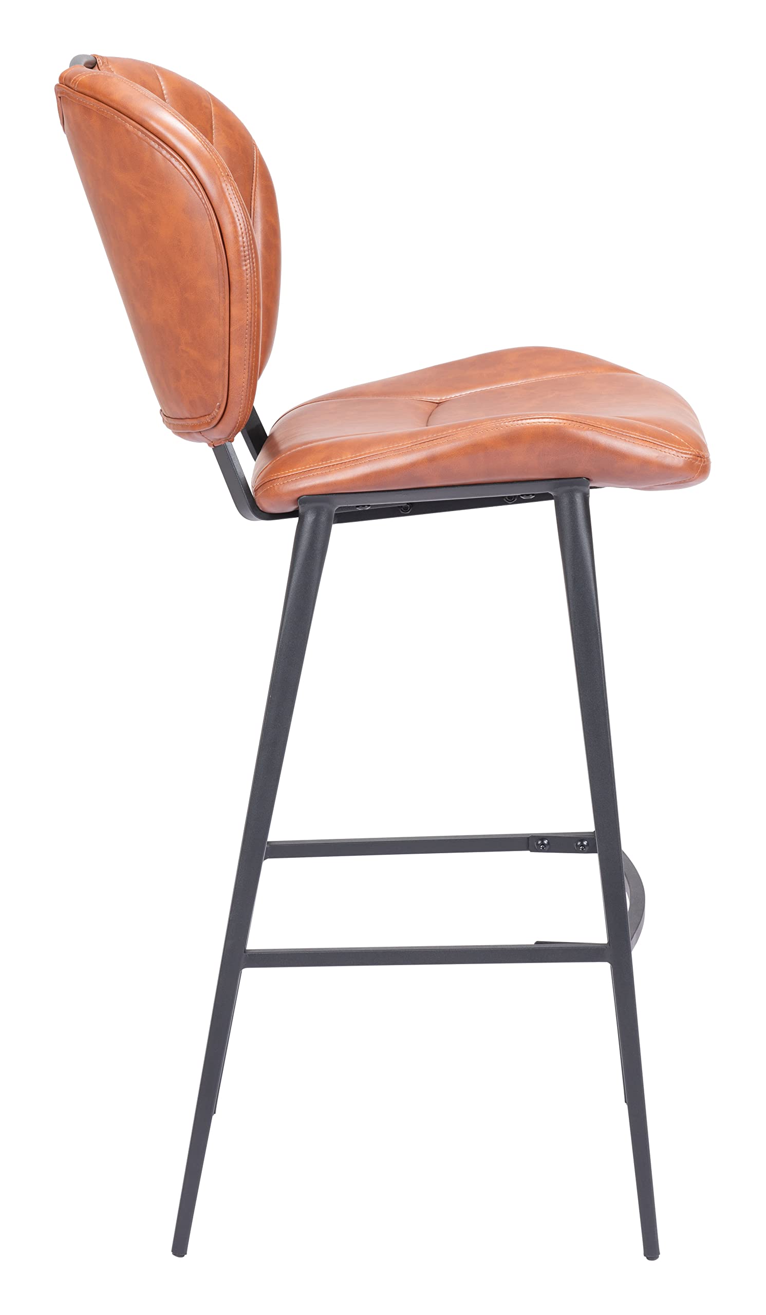 Zuo Terrence Barstool Vintage Brown