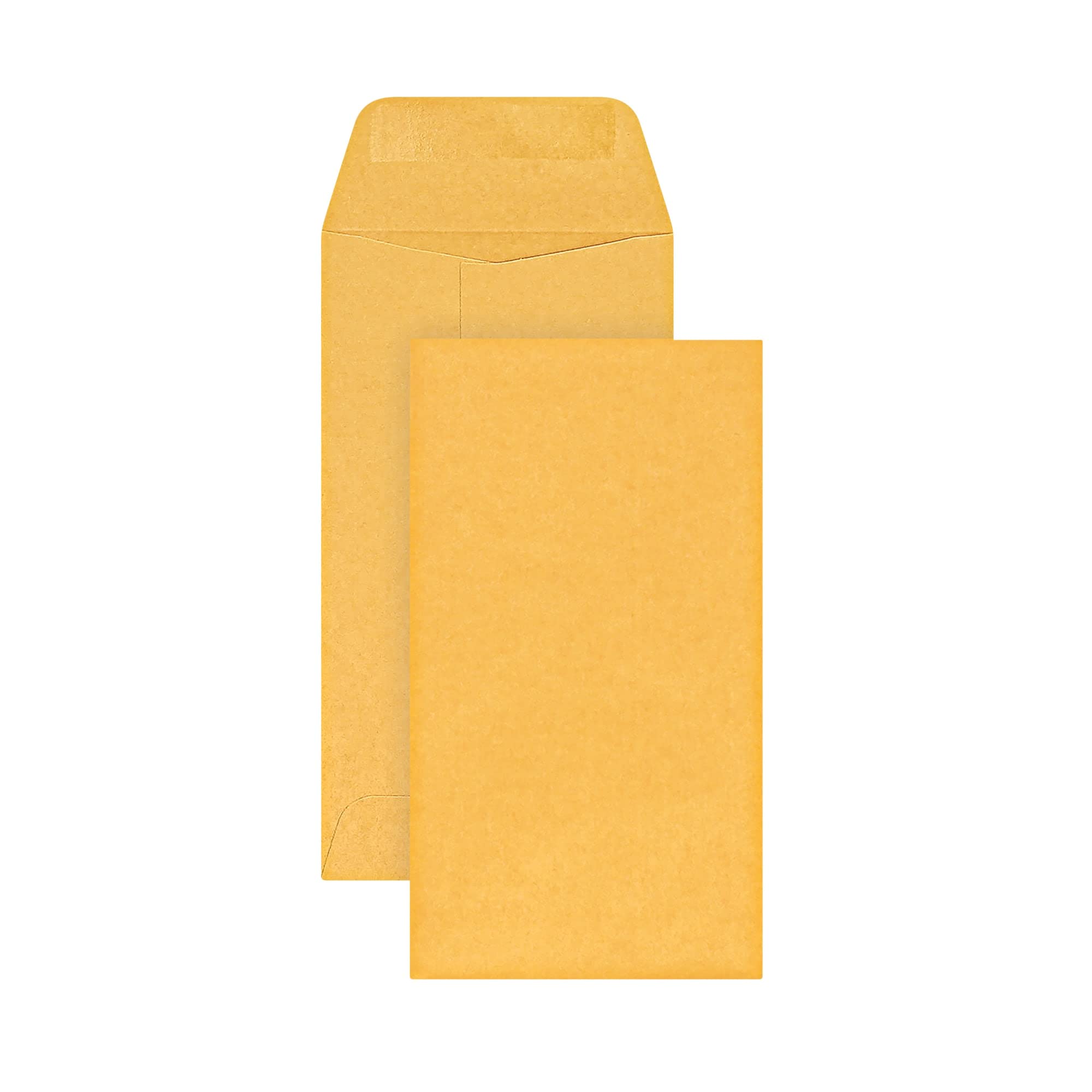 Office Depot Brand Coin Envelopes, 3-1/2' X 6-1/2', Gummed Seal, Manila, Box Of 500