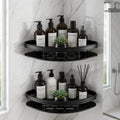 Crova Bathroom Corner Shelf Pack Of 2  Self Adhesive, No Drill Wall Mounted Aluminium Shower Caddy & Storage Organizer | Rust P